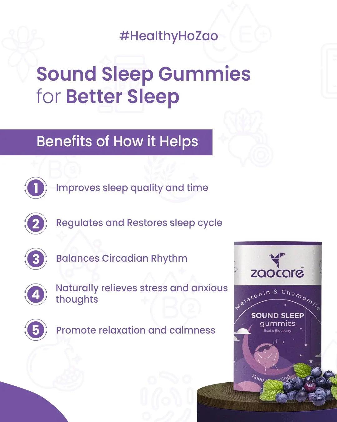 Sound Sleep Gummies - Zaocare - Wildermart