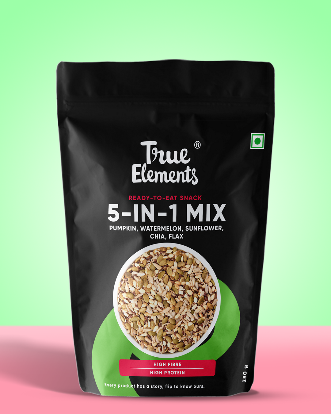 5 Roasted Super Seeds Mix-True Elements-125 gm
