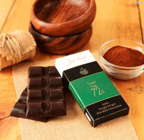 72% Dark Chocolate Bar - Artisanal Flavours - Wildermart