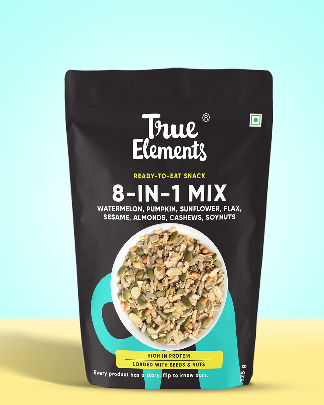 8 Roasted Super Seeds Mix-True Elements-250 gm