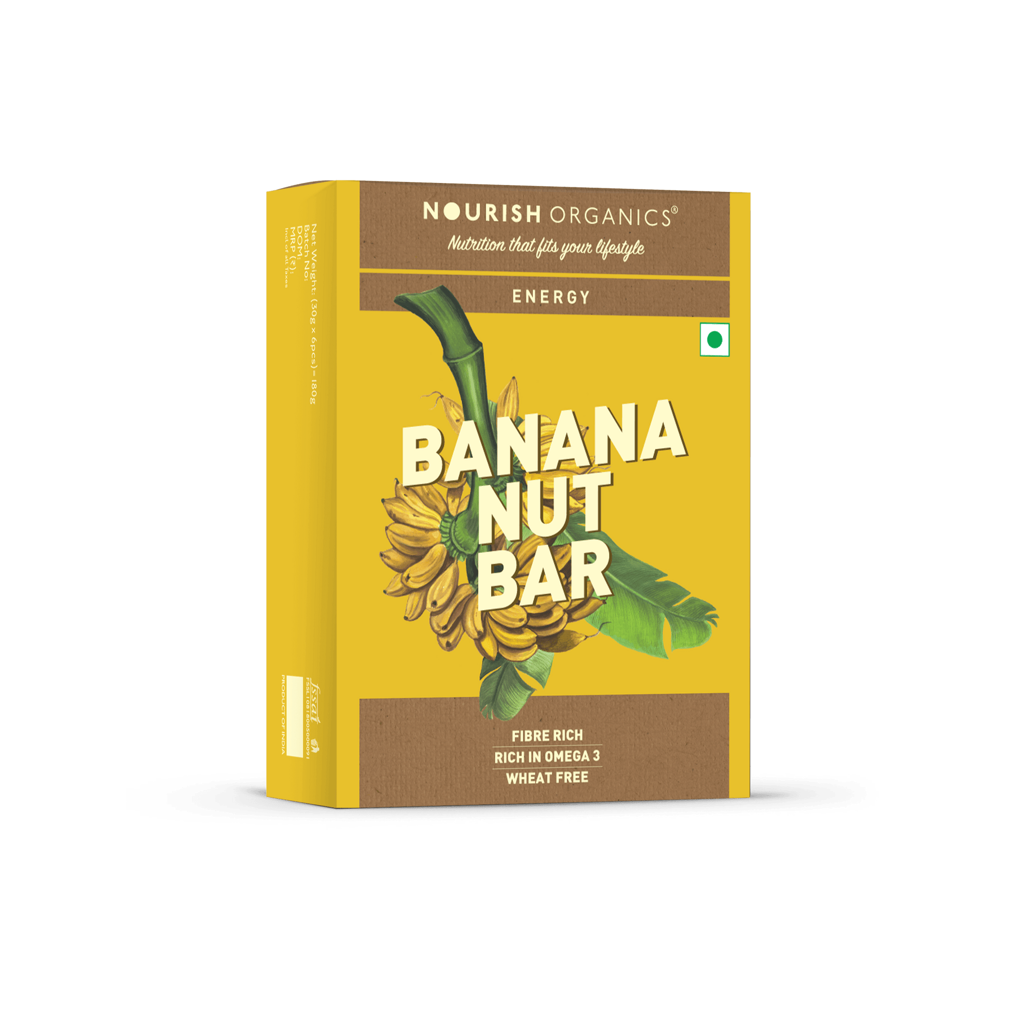Banana Nut Bar (Pack of 6)