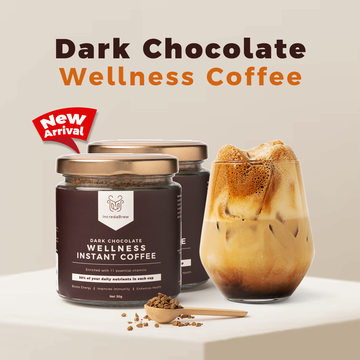 2 Dark Chocolate Wellness Instant coffee Jars