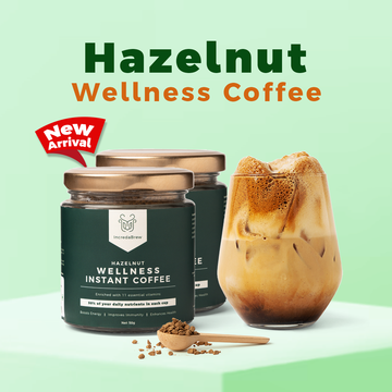 2 Hazelnut Wellness Instant Coffee