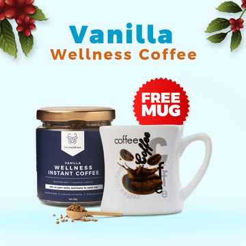 Vanilla Wellness Instant coffee Jar With Mug