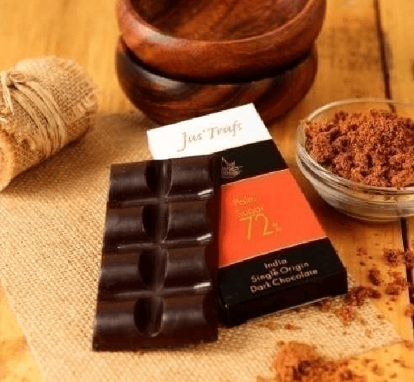 Artisanal 72% Palm Sugar Dark Chocolate Bar - Wildermart