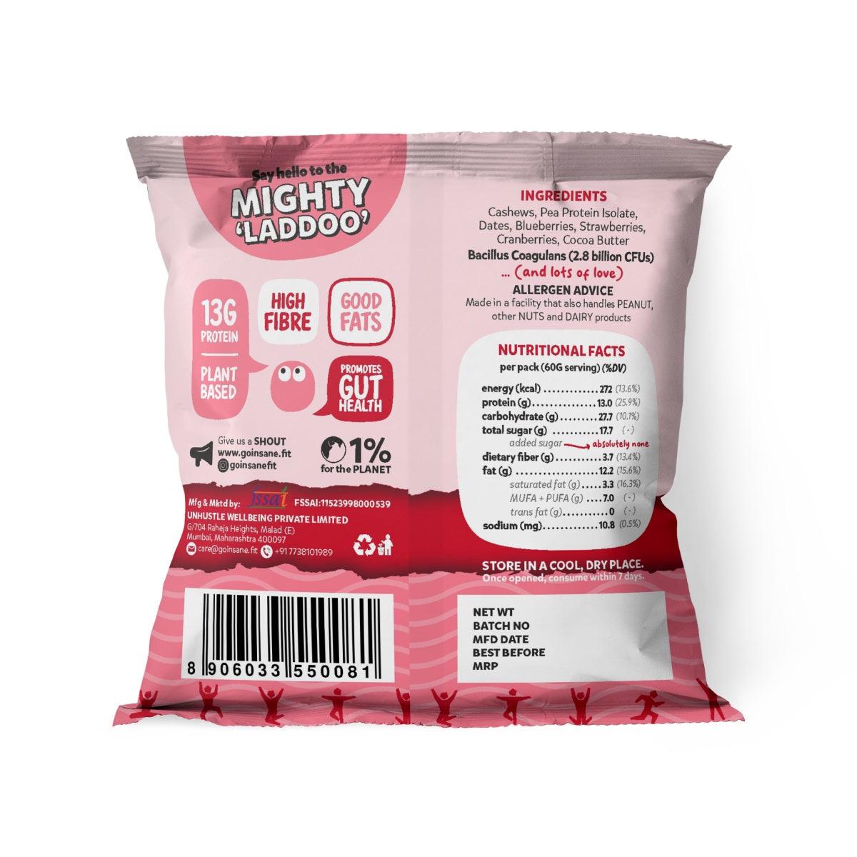 Berry Cashew Protein Balls - Wildermart