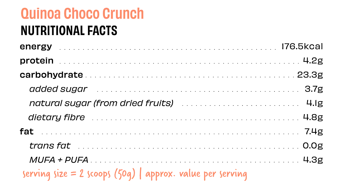 Breakfast Muesli Quinoa Choco Crunch - TWT - Wildermart