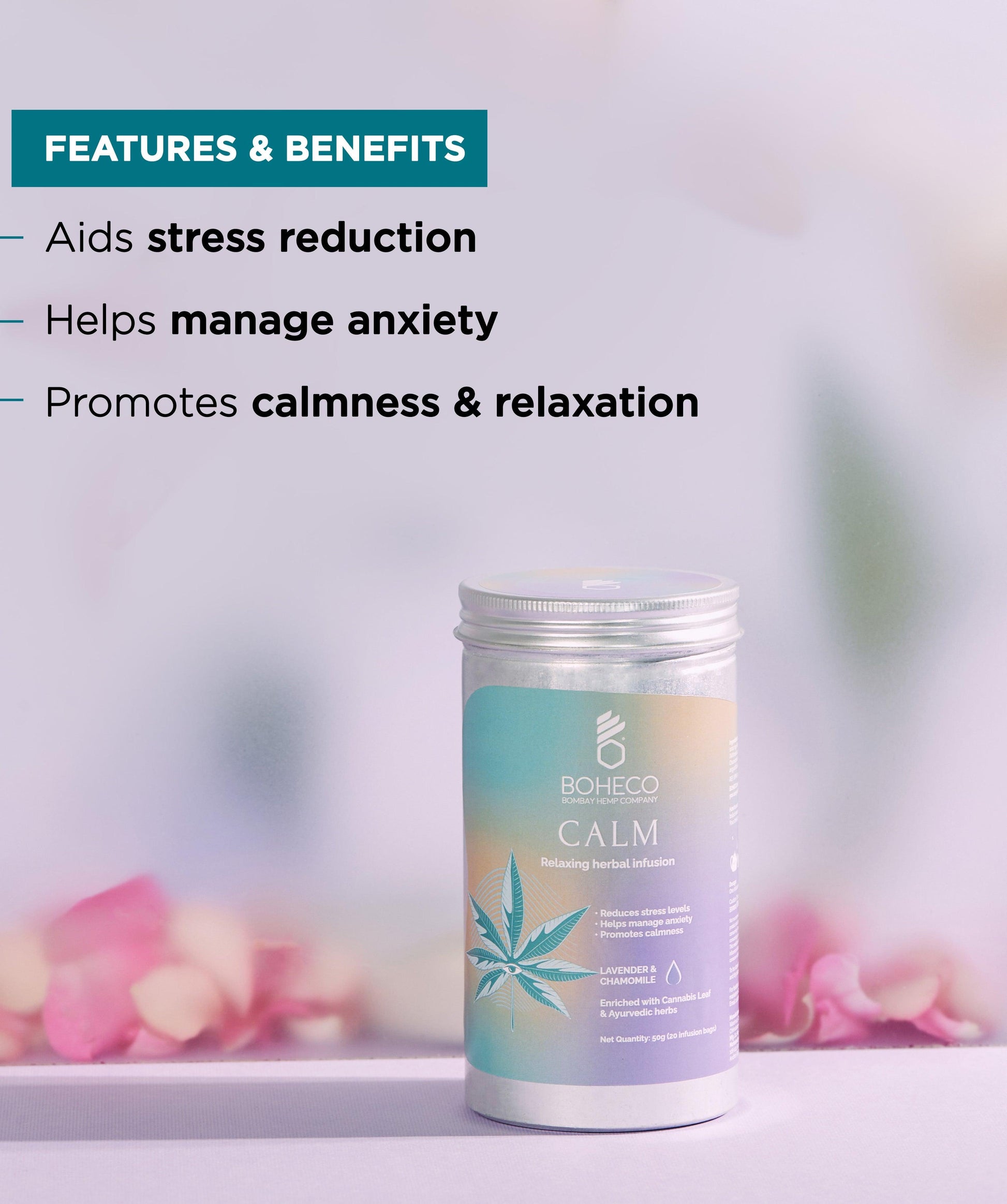 Calm - Relaxing Herbal Infusion Bags - Wildermart