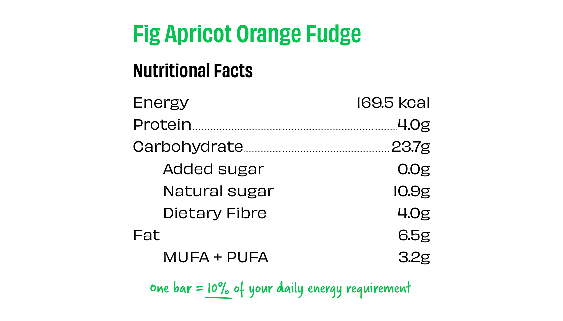 Energy Bars Fig Apricot and Orange - TWT - Wildermart