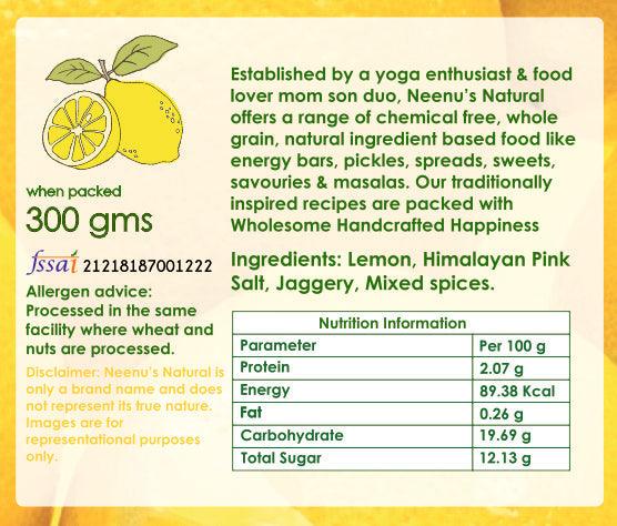 Lemon Garam Masala Pickle Zero Oil - Wildermart