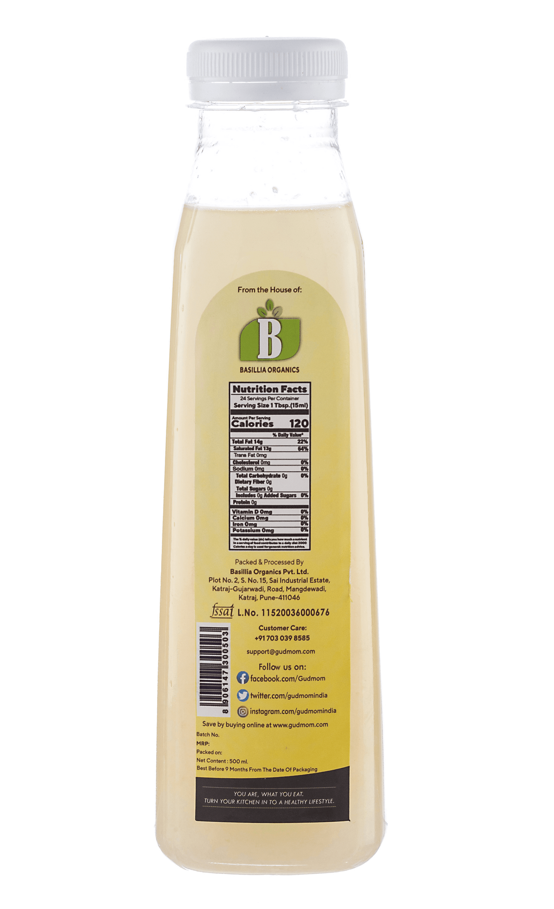 Organic Cold Pressed Coconut Oil - Wildermart