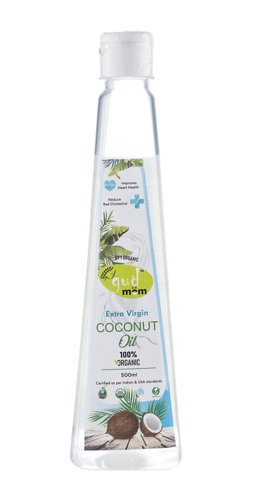 Organic Cold Pressed Extra Virgin Coconut Oil-Gudmom-500 gm