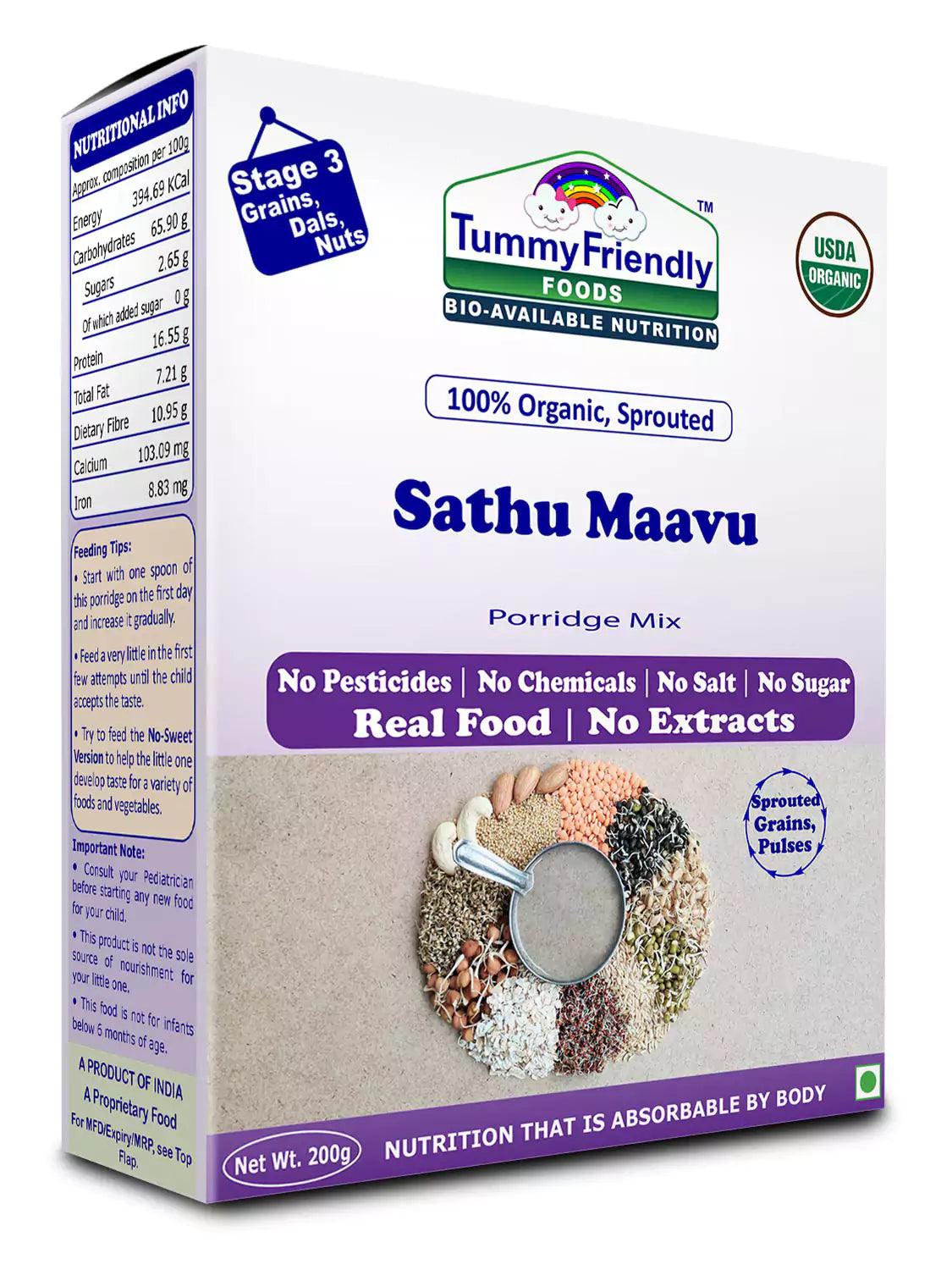 Organic Sprouted Sathu Maavu Porridge Mix - Wildermart