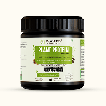 Plant Protein powder - Rooted Active - Wildermart