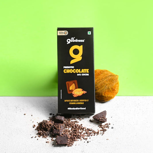 Prebiotic Dark Chocolate Mini Trial Pack 13g, Pack of 20 - Wildermart