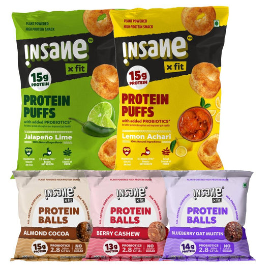 Protein Puffs and Balls Combo Pack - Wildermart