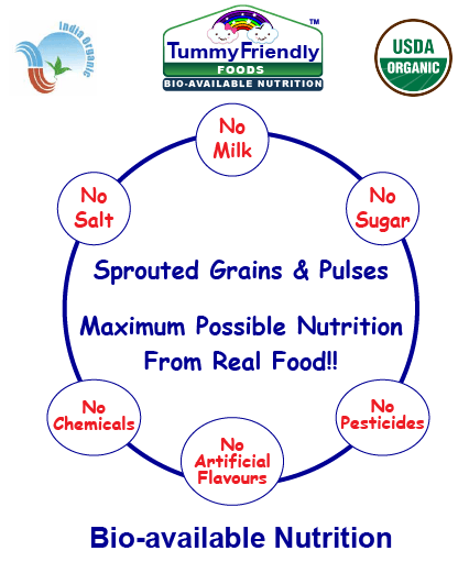Sprouted Multi Grain Fruit & Vegetable Porridge Mix - Wildermart