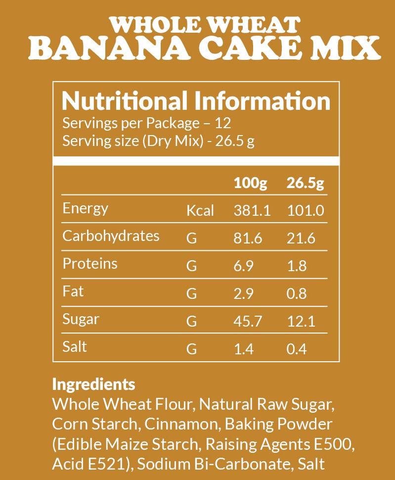 Whole Wheat Banana Cake Mix - Wildermart