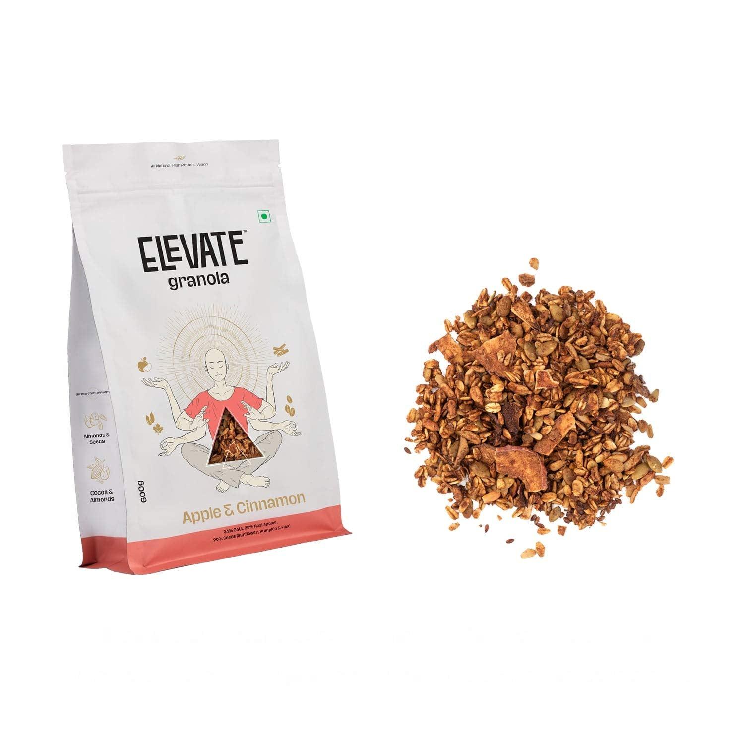 Apple & Cinnamon Granola - Elevate - Wildermart
