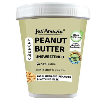 Crunchy Organic Peanut Butter - Jus Amazin - Wildermart