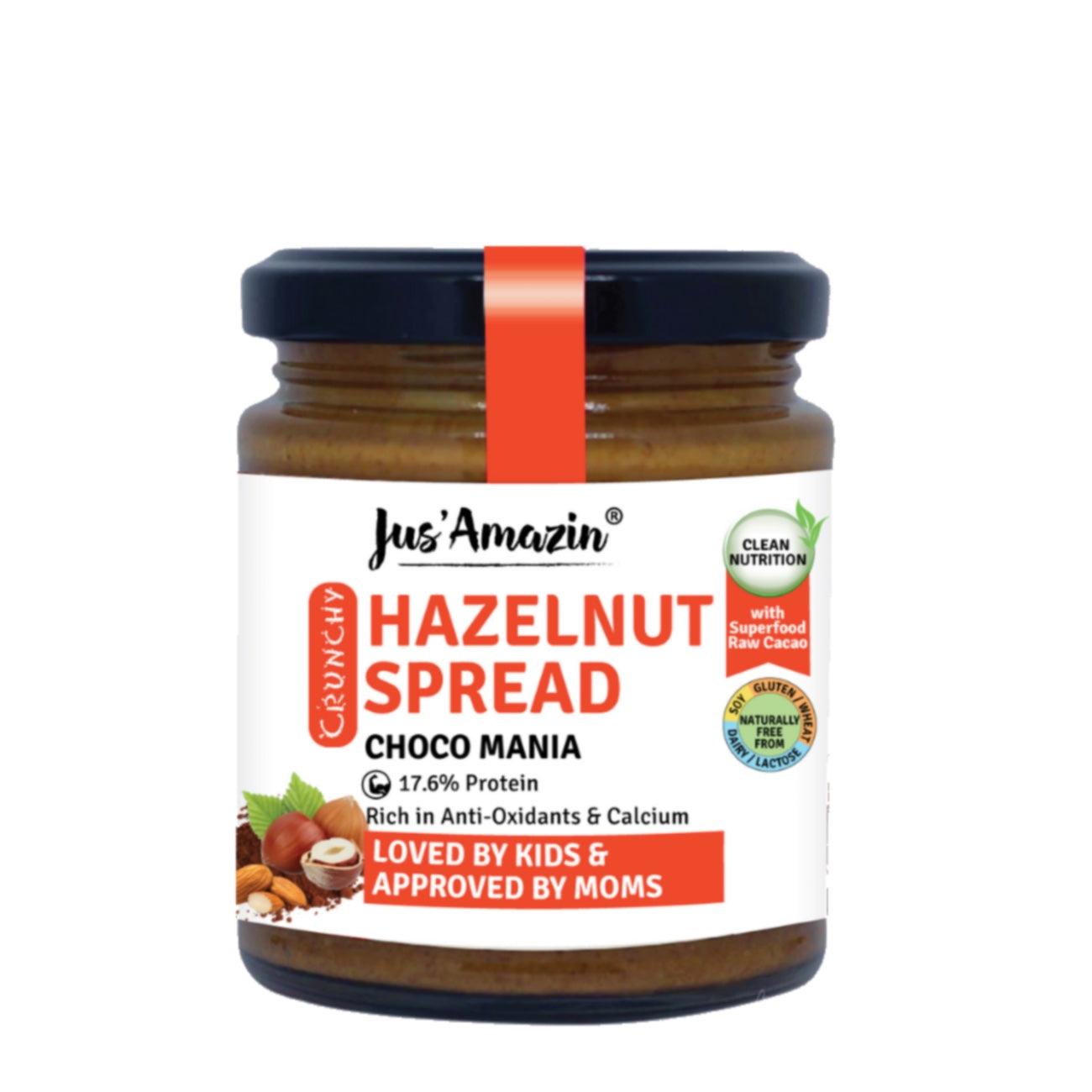 Hazelnut Spread Crunchy - Jus Amazin - Wildermart