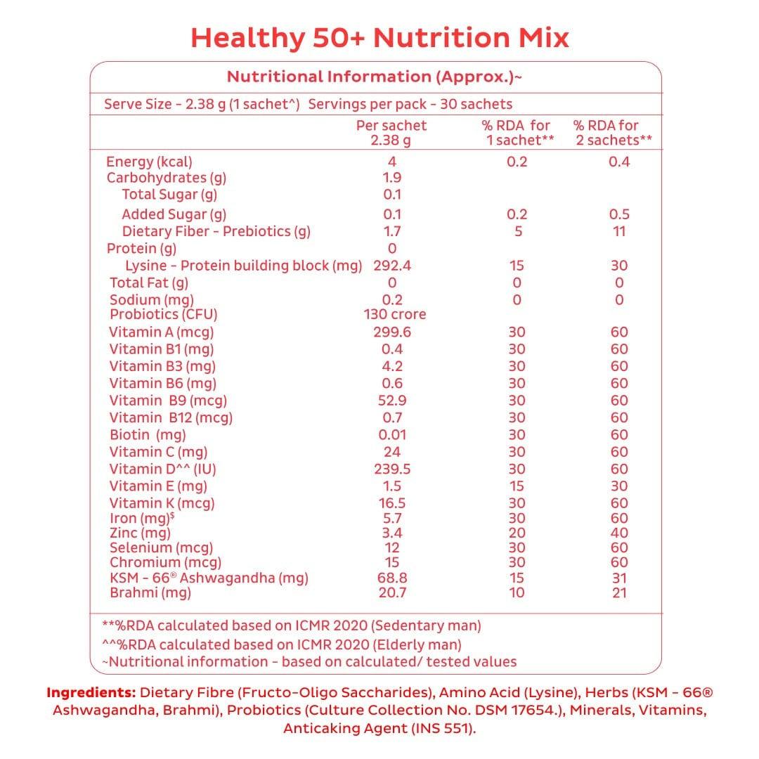 Nutrition Mix For Age 50+ - Wildermart