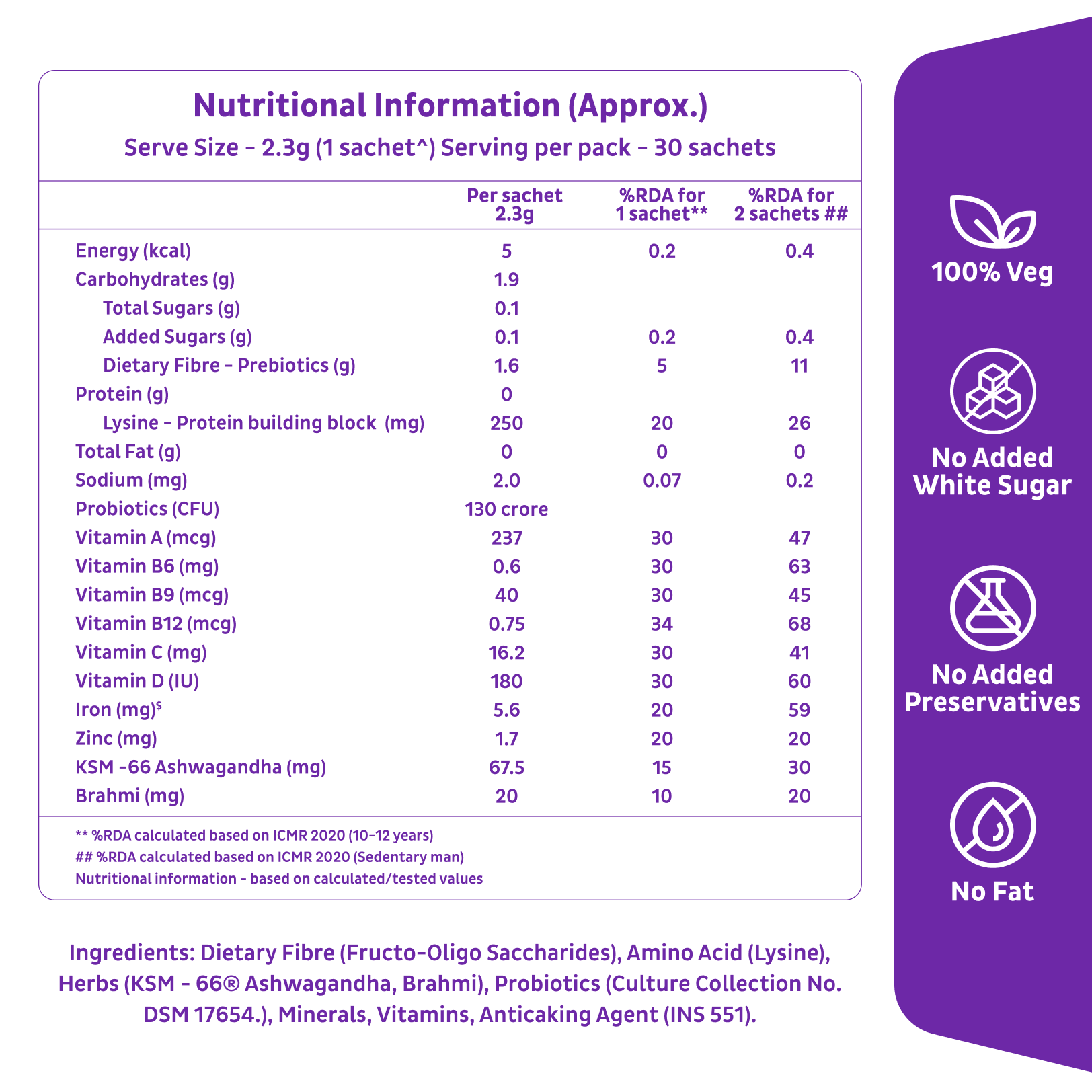Nutrition Mix For Family - Wildermart