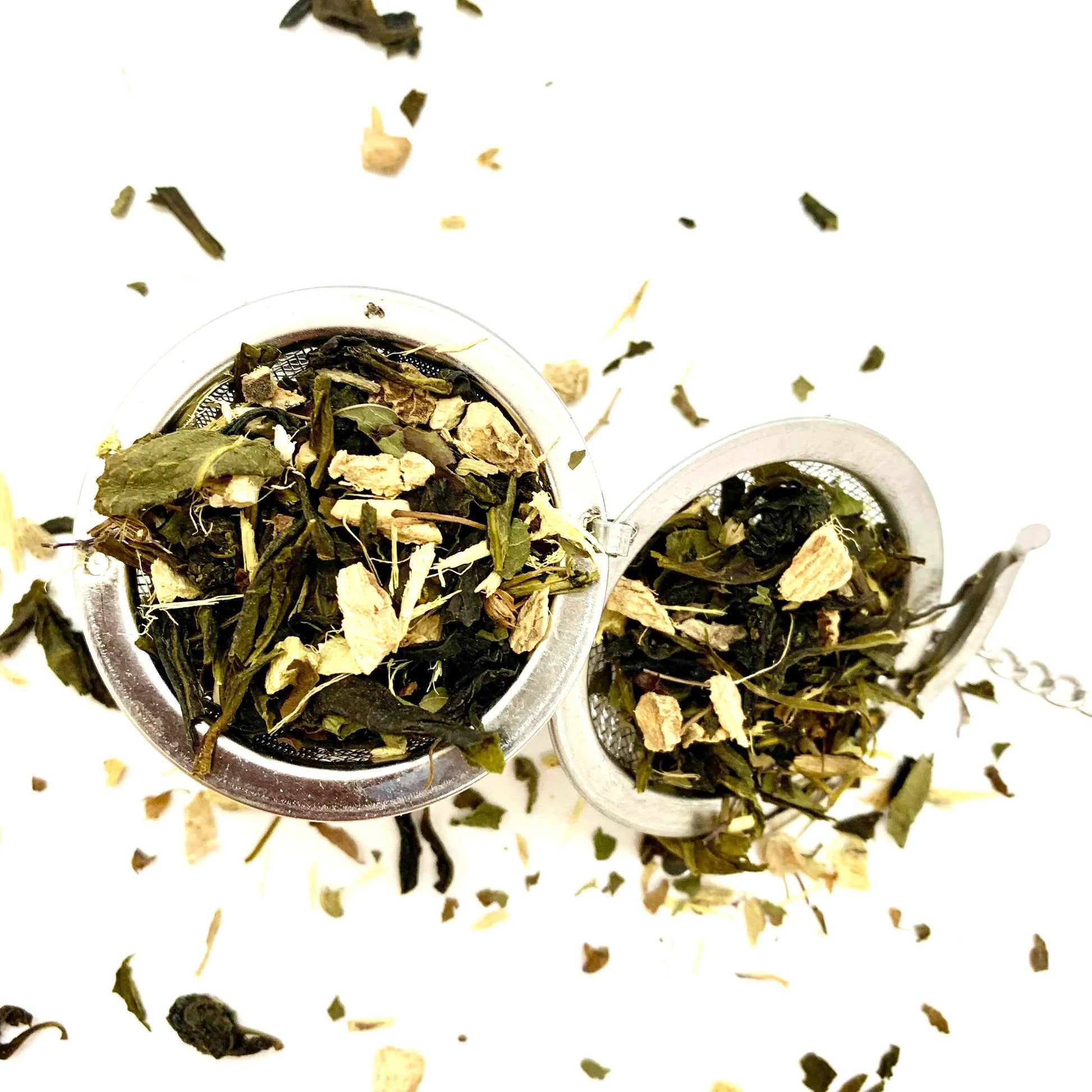 Organic First Flush Ginger Mulethi Green Tea - Whole Leaf - Wildermart