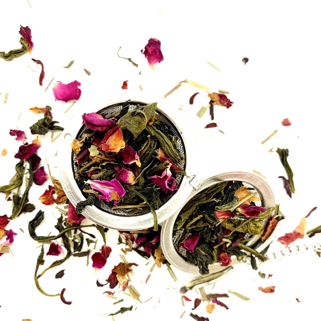 Organic First Flush Hibiscus Rose Green Tea - Whole Leaf - Wildermart