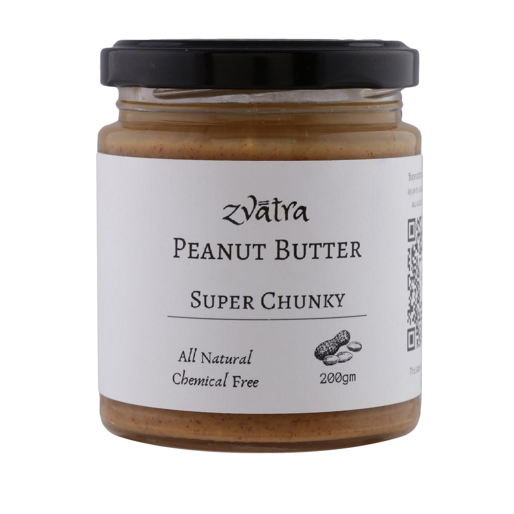 Peanut Butter - Super Chunky - Sweetened with Jaggery - Wildermart