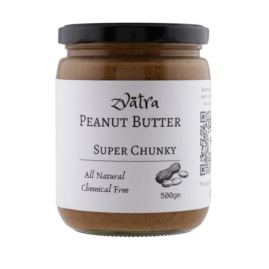 Peanut Butter - Super Chunky - Sweetened with Jaggery - Wildermart